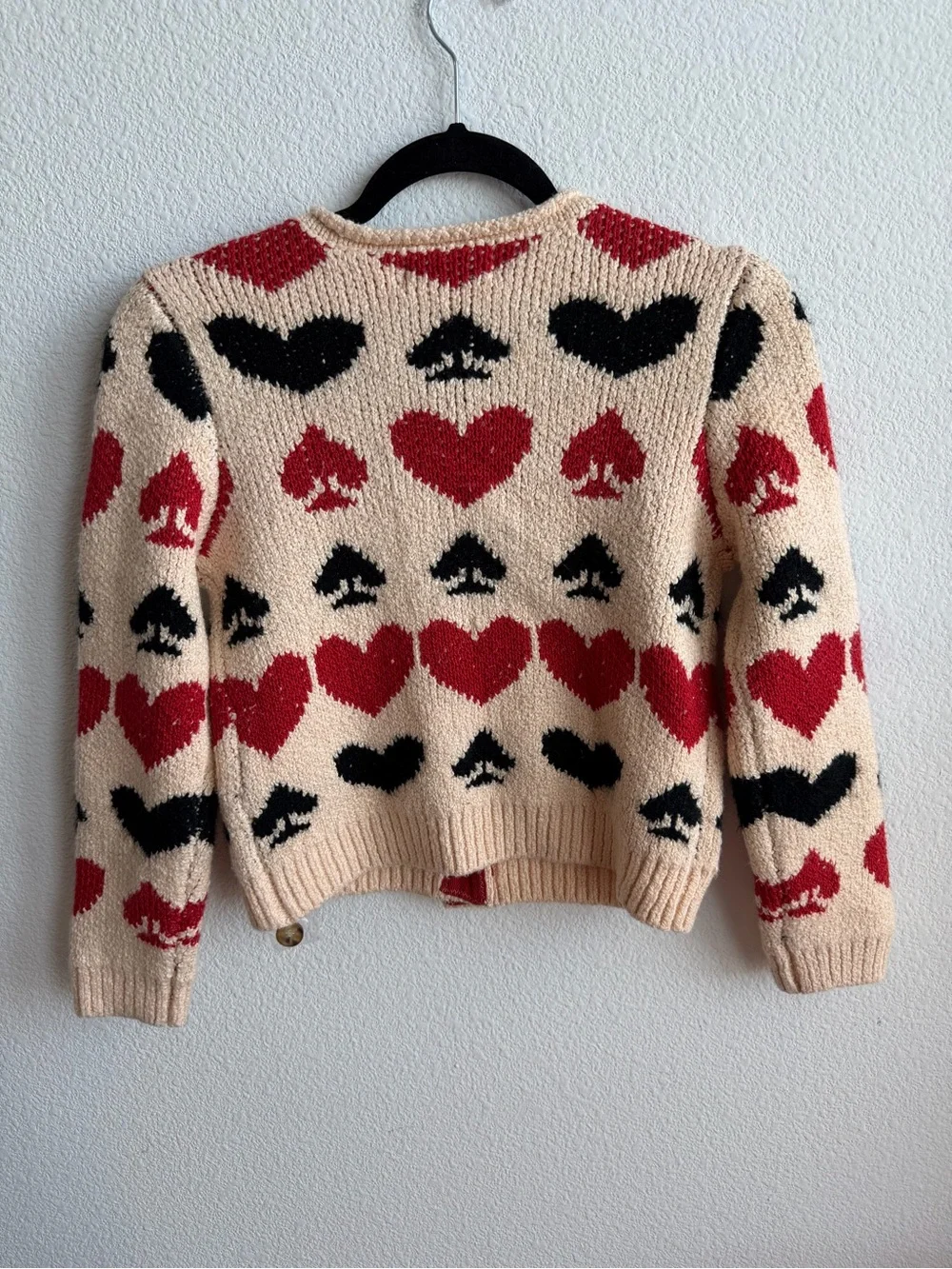 FREE PEOPLE “QUEENIE CARDIGAN” *NWT $168.00 *SIZE: X-SMALL *COLOR: BLACK/RED